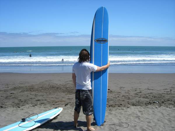 Josh with long board